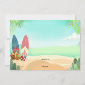 ビーチサイドサンタクリスマスカード シーズンカード (裏面)