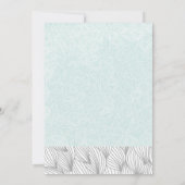 ビーチサイドタートルベビーシャワー |男の赤ちゃん 招待状 (裏面)