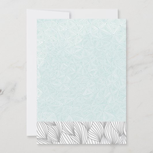 ビーチサイドタートルベビーシャワー |男の赤ちゃん 招待状 (裏面)