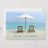 ビーチサイドチェア新しいアドレス発表カード カード (正面)