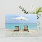 ビーチサイドチェア新しいアドレス発表カード カード (スタンド正面)