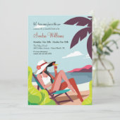 ビーチサイドバチェロレッテ招待状 招待状 (スタンド正面)