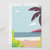 ビーチサイドバチェロレッテ招待状 招待状 (裏面)