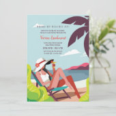 ビーチサイドバチェロレッテ招待状 招待状 (スタンド正面)