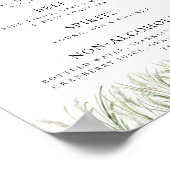 ビーチサイドパンパスグラスバーリスト ポスター (角)