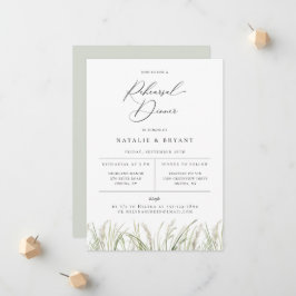 ビーチサイドパンパスグラスリハーサルディナー 案内状