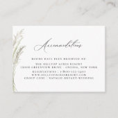 ビーチサイドパンパスグラス結婚ズ宿泊施設 エンクロージャーカード (正面)