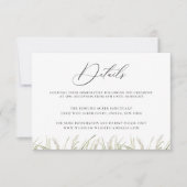 ビーチサイドパンパスグラス結婚ズ詳細 招待状 (正面)