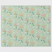 ビーチサイドプロパティサンドキャッスルビーチハウス ラッピングペーパー (フラット)