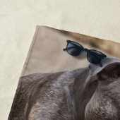 「ビーチサイド仲間たち – ふわふわでカニ仲間たち」 ビーチタオル (インサイチュ)