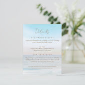 ビーチサイド結婚の会場詳細エンクロージャカード エンクロージャーカード (スタンド正面)