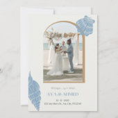 ビーチサイド結婚ドリーム:彩&アーメド» 招待状 (裏面)