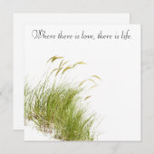 ビーチサイド結婚式招待状 招待状 (正面/裏面)