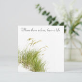 ビーチサイド結婚式招待状 招待状 (スタンド正面)