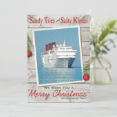 ビーチサインメリークリスマスカード シーズンカード (スタンド正面)