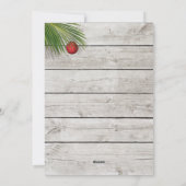 ビーチサインメリークリスマスカード シーズンカード (裏面)