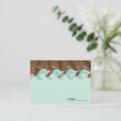 ビーチサマーカッコいいウェーブズブラウンサン座席表 プレイスカード (スタンド正面)