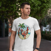 ビーチサマーサンタクロース Tシャツ