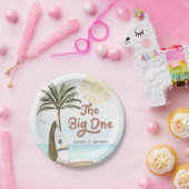 ビーチサマーサーフ1st誕生日 ペーパープレート (パーティー)