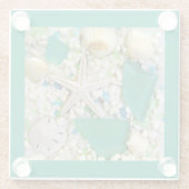 ビーチサマーシェルズ ガラスコースター (裏面)