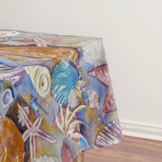 ビーチサマーシーシェルパターンテーブルクロス テーブルクロス (インサイチュ)