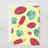 ビーチサマートロピカル14誕生日招待状 招待状 (裏面)