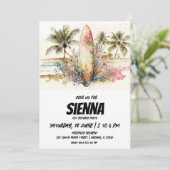 ビーチサマーパーティの招待状 招待状 (スタンド正面)