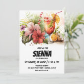 ビーチサマーパーティの招待状 招待状 (スタンド正面)