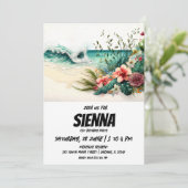 ビーチサマーパーティの招待状 招待状 (スタンド正面)