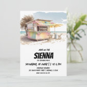 ビーチサマーパーティの招待状 招待状 (スタンド正面)