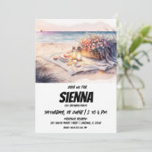 ビーチサマーパーティの招待状 招待状 (スタンド正面)