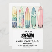 ビーチサマーパーティの招待状 招待状 (正面/裏面)