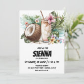 ビーチサマーパーティの招待状 招待状 (スタンド正面)