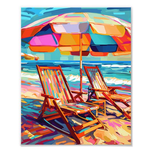 ビーチサマービベス フォトプリント            (正面)