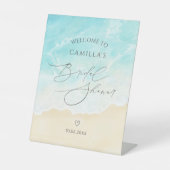 ビーチサマーブライダルシャワー歓迎 台座サイン (正面)