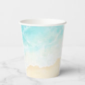 ビーチサマーブライダルシャワー 紙コップ (裏面)