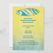 ビーチサマー家族再会ピクニック 招待状 (裏面)