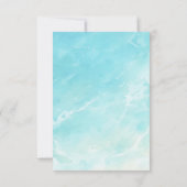 ビーチサマー海ブライダルシャワー 招待状 (裏面)