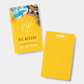 ビーチサマーVIPアクセス バッジ (表裏)