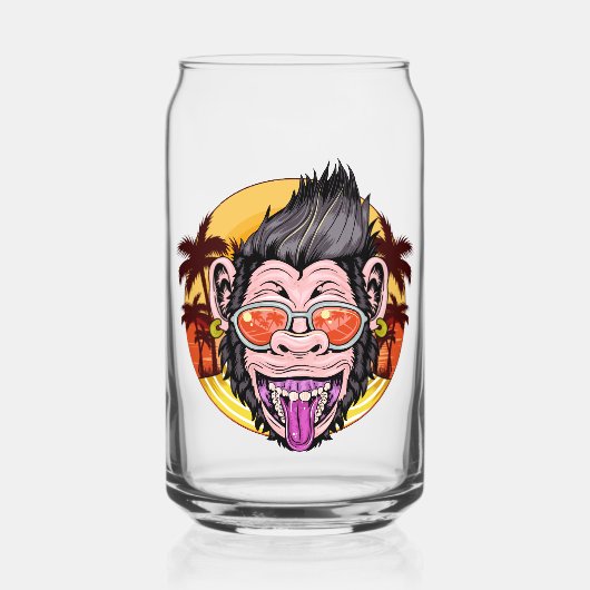 ビーチサル名前をカスタムする ガラス缶 (正面)