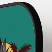 ビーチサル名前をカスタムする ピックルボールラケット (左詳細)