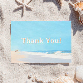 ビーチサンキューカードシースケープ サンキューカード