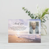 ビーチサンキュー悔やみや弔慰葬儀記念写真 サンキューカード (スタンド正面)