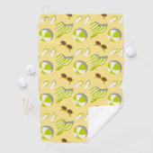 ビーチサングラスとサンハット ゴルフタオル (インサイチュ)