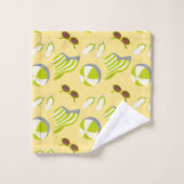 ビーチサングラスとサンハット バスタオルセット (ウォッシュタオル)