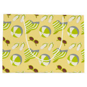 ビーチサングラスとサンハット ラージペーパーバッグ (裏面)