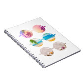 ビーチサングラスサンセットパームツリートラベルノート ノートブック (右側)