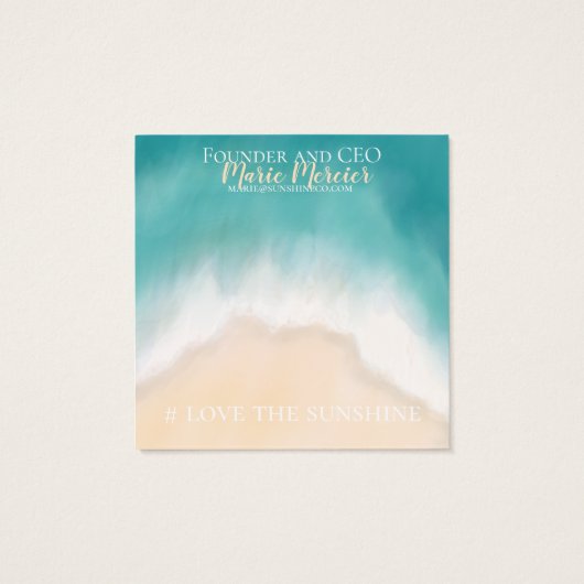 ビーチサンシャインと砂 (裏面)