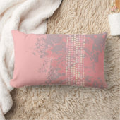 ビーチサンズドット抽象芸術材枕 ランバークッション (ブランケット)