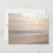 ビーチサンセットウェディング,プルメリア  リハーサルディナー 招待状 (裏面)